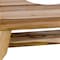Homeroots 8" Natural Solid Teak Bathroom Toilet Stool 383356 - alternate 5