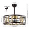 Jonathan Y Celeste 21.6" 6-Light Industrial Farmhouse 6-Speed Metal Mobile-App/Remote-Controlled Caged LED Ceil JYL9732B - alternate 8