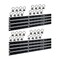 Mytee Products 8 ft L-Track Powder Coated (8) & Stud w/ Powder coated Ring (32) Tie Down System, 32PK LTK8-BLKx8-LTKS-BLKx32 - alternate 1
