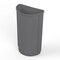 Regal Altair 21 Gallon Half Round Gray Plastic Trash Can, Heavy-Duty Space-Saving Design ZR-TC-410-GR - alternate 1