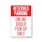 Signmission PSA Reserved Parking Online Order Pick Up Only 24in X 18in Peel N Stick Wall Graphic, RD-1824-25447 OS-NS-RD-1824-25447 - alternate 1