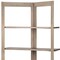Homeroots 72" Brown Solid Wood and Wood Four Tier Bookcase 380596 - alternate 6