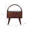 Homeroots 24" Brown Solid Wood Oval One Drawer Nightstand 651869 - alternate 8