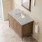 James Martin Vanities Kinnsden 48" Single Vanity, Weathered Oak w/ 3 CM Victorian Silver Silestone Top D680-V48-WTO-3VSL - alternate 7