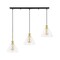 Jonathan Y Kiawah Island 30.5" 3-Light Metal/Glass Contemporary Modern LED Pendant, Brass Gold/Black JYL1123A - alternate 11