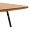 Leisuremod Elmwood Modern Wood Top Coffee Table with Iron Base, Natural ET47NW - alternate 10