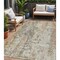 Homeroots 5' X 8' Terra Cotta Beige And Dark Gray Abstract Washable Indoor Outdoor Area Rug 605525 - alternate 1