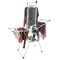 Home-Complete Clothes Drying Rack 2-Level Laundry Drying Rack with 24 Rails, Hanging Bar, 2 Adjustable Wings 82-CRAF16-WHT - alternate 6