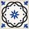 Homeroots 4" x 4" Blue and Aqua Pop Mosaic Peel and Stick Removable Tiles 400469 - alternate 4