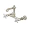 Kingston Brass Double-Handle Wall Mount Bathroom Faucet, Polished Nickel KS7256PX - alternate 1