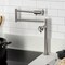 Kingston Brass Deck Mount Pot Filler Faucet with Knurled Handle, Brushed Nickel KS4708RKX - alternate 5