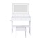 Homeroots 30" White Wood Lighted Five Drawer Dresser 714275 - alternate 3