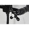 Kingston Brass Two-Handle Wall Mount Bridge Kitchen Faucet with Brass Sprayer, Matte Black KS2440AXBS - alternate 4