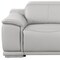 Homeroots 76in Light Gray and Silver Italian Leather Power Reclining Loveseat 720518 - alternate 5