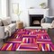 Homeroots 3' X 5' Red Purple And Copper Geometric Washable Indoor Outdoor Area Rug 598256 - alternate 7