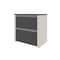 Bestar Connexion 31W 30 in Lateral File Cabinet, Slate & Sandstone 93631-1159 - alternate 1