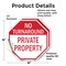 Signmission No Turnaround Private Property, 4 inch X 4 inch, Vinyl Decal, 2PK OC-D-2PACK-4-132 - alternate 4