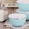 Martha Stewart 6 Piece Enamel Mixing Bowl and Lid Set in Turquoise 130038.06 - alternate 5