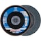 Pferd 6'' x 7/8'' A.H. POLIFAN Flap Disc - Z SG POWER STEELOX, Zirconia, 40 Grit, Conical 62186 - alternate 1
