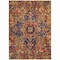 Homeroots 5' X 8' Red Orange and Blue Oriental Washable Non Skid Indoor Outdoor Area Rug 563785 - alternate 8