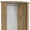 Homeroots 18in Light Brown Wood Corner Bar Cabinet With Two Doors 520578 - alternate 4