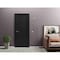 Sartodoors Solid French Door 36 x 84in, Quadro 4111 Matte Black, Single Regular Panel Frame Trims Handle QUADRO4111ID-BLK-3684 - alternate 1