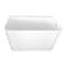 Kingston Brass 47" Acrylic Rectangular Back-to-Wall Freestanding Tub with Drain and Integrated Seat, Glossy White VTSQ472726S - alternate 5