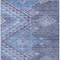 Homeroots 8' X 10' Navy Blue Charcoal And Gray Southwestern Washable Indoor Outdoor Area Rug 603554 - alternate 5