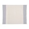 Homeroots 47" X 60" Blue and Ivory Cotton Woven Striped Throw Blanket with Fringe 548874 - alternate 1