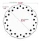 Smarty Had A Party White w/Black Dots Round Blossom Plastic Dinnerware Set (120 Dinner Plates+120 Salad Plates), 240PK 980-B-VP-CASE - alternate 8