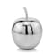Homeroots 11" Silver Buffed Aluminum Decorative Apple Tabletop Sculpture 354621 - alternate 5