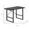Homeroots 49" Gray and Black Computer Desk 489982 - alternate 7