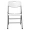 Regency Trestle 6 ft Round Folding Table and 6 Chairs Set, Blow Mold Plastic, Steel Frame, White TBM72RNDWH42WH - alternate 8