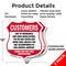 Signmission Restricted Area Shield Sign Customers Du, 12 inch X 12 inch, Plastic Sign, 2PK SHI-P-2PACK-12-458 - alternate 4