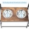 Petmaker Adjustable Raised Dog Bowl Stand Storage Basket Elevated Pet Feeding Station PET6423 - alternate 8