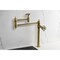 Kingston Brass Deck Mount Pot Filler Faucet, Brushed Brass KS3707RX - alternate 6