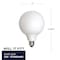 Bulbrite 60-Watt Equivalent Dimmable Milky Filament G40 Medium E26 LED Light Bulb, 3000K, 2PK 862699 - alternate 3