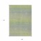 Homeroots 9' X 12' Artichoke Green Striped Washable Indoor Outdoor Area Rug 608793 - alternate 6
