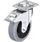Blickle Swivel Plate Cstr, Solid Rbbr, 6-5/16", Brk, Caster Load Rating Range: Heavy-Duty LE-POEV 160KA-14-FI-SG - alternate 1