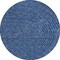 Homeroots 8' Navy Blue Gray And Ivory Round Polka Dot Washable Indoor Outdoor Area Rug 599060 - alternate 6