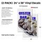 Signmission Oyster Bar, Vinyl Decals Only 24 Inch x 36 Inch, Vinyl Decal, 2PK DSB-2436-2PACK-Oyster Bar - alternate 2