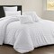 Homeroots White Twin Polyester 220 Thread Count Washable Duvet Cover Set 529048 - alternate 7