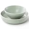 Elama Emilia 16 Piece Double Bowl Stoneware Dinnerware Set in Light Green ELM-EMILIA-GRN - alternate 5
