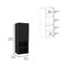 Homeroots 12" Black Wood Floating Single Door Bathroom Vanity And Medicine Cabinet 543575 - alternate 5