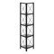 Homeroots 59" Gray Metal Four Tier Corner Bookcase 489791 - alternate 7