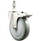 Service Caster 5 Inch 316SS Gray Polyurethane Swivel 1/2 Inch Stem Caster Total Lock Brake SCC SCC-SS316TSTTL20S514-PPUB-121315 - alternate 1