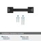 Amerock Ville 3 inch 76mm Center-to-Center Matte Black Cabinet Pull BP36778FB - alternate 2