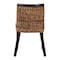 Bali & Pari Abbas Bohemian Seagrass and Dark Brown Wood Dining Chair 251-13909-ZORO - alternate 6