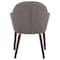 Leisuremod Elias Dining Chair Upholstered in Leather Velvet and Powder Coated Iron Legs EDC21BR - alternate 8