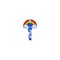 Lucky Line Rainbow Key Shapes Decorative House Key - KW1 B148K - alternate 4